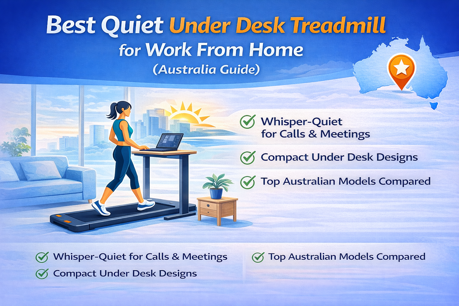 Best Quiet Under Desk Treadmill for Work From Home (Australia Guide)